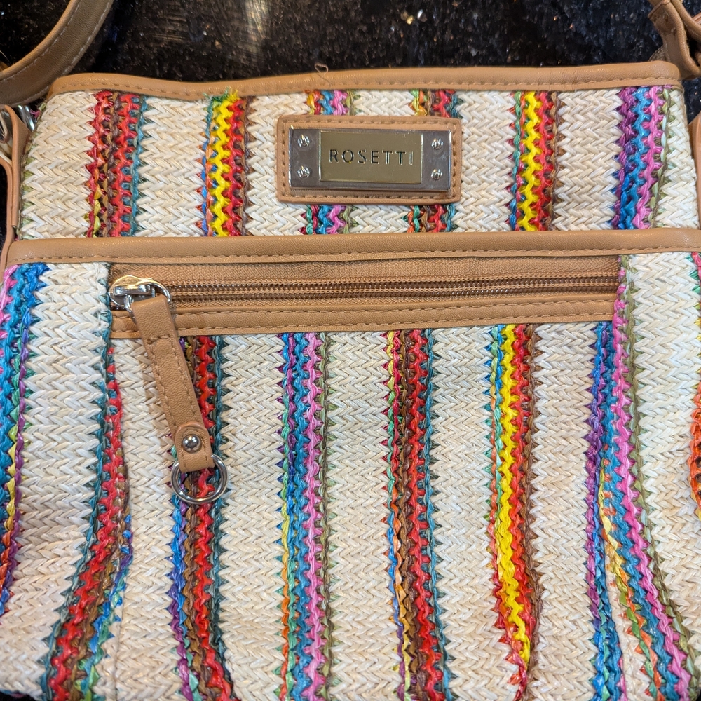 Rosetti Colorful Striped Crossbody Bag
